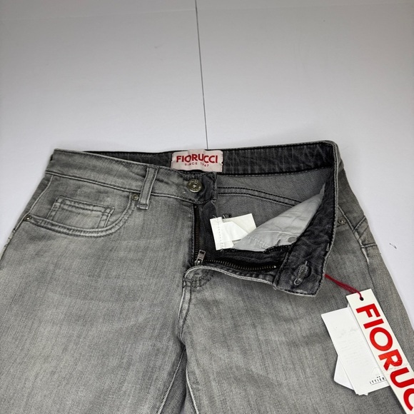 NWT Fiorucci Gray Skinny Jeans Size 24 Made in Tunisia - Picture 11 of 12